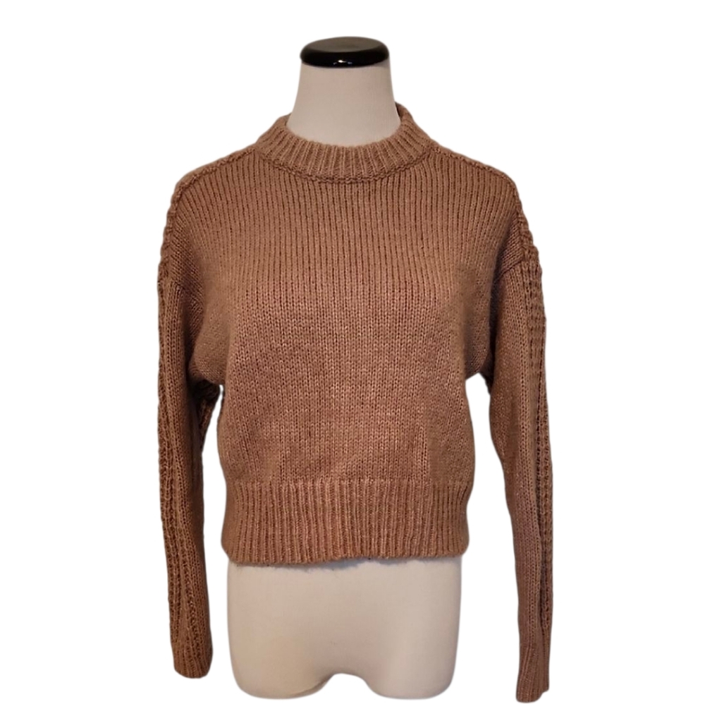 Abercrombie & Fitch Tan Crew Neck Sweater